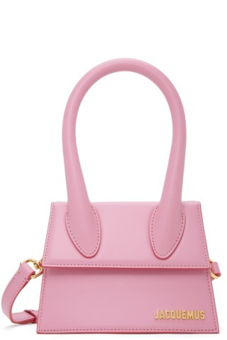 Jacquemus - Pink La Montagne 'Le Chiquito Moyen' Bag | SSENSE