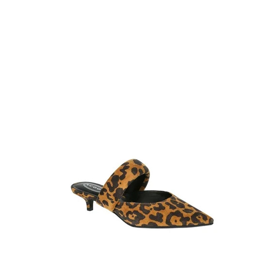 Scoop Women's Pointed Toe Kitten Heel Mary Jane Mules - Walmart.com | Walmart (US)