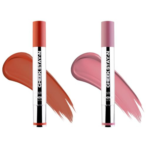 Sacheu Cheek STAY-N Liquid Blush for Cheeks — High Pigment, Buildable, Lightweight Cream Blush for Dewy & Radiant Flushed Cheeks — Long-lasting & Cruelty Free, Sugar & Spice Duo | Amazon (US)