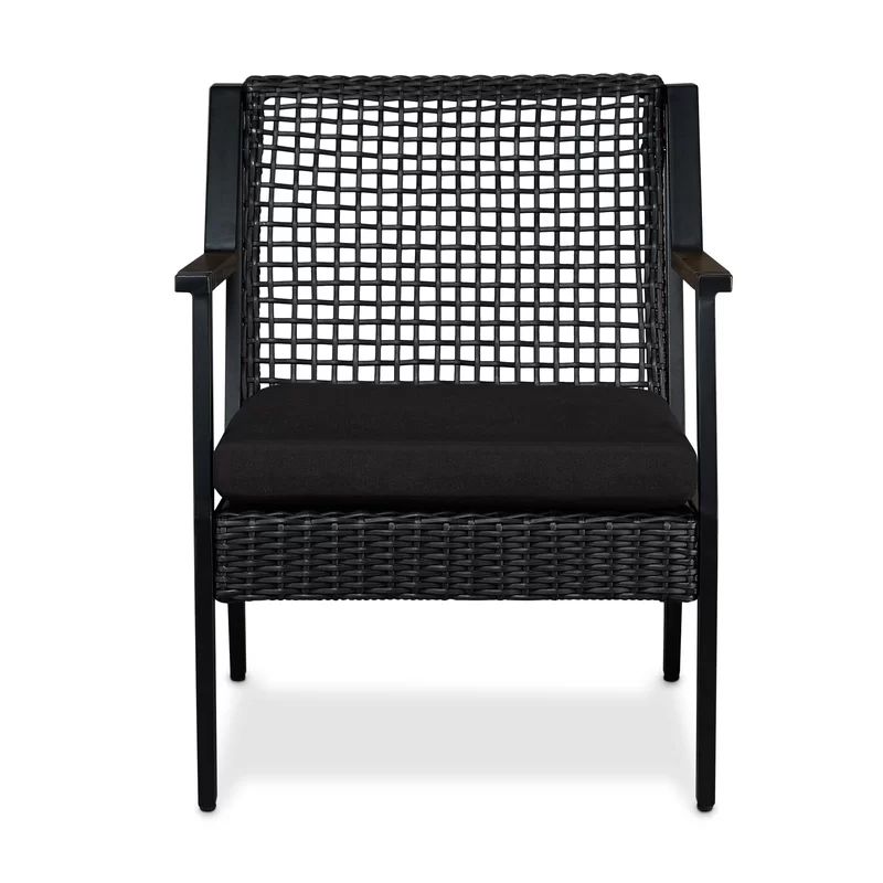 Calvin Patio Chair With Cushion (Set of 2) | Wayfair North America