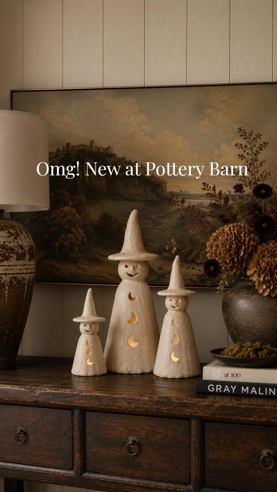 If you remember pottery Barnes Christmas snowman, they now made a version of these which terra-cotta pieces and they’re absolutely adorable New from pottery barn fall hall, Halloween

#LTKSaleAlert #LTKHome
