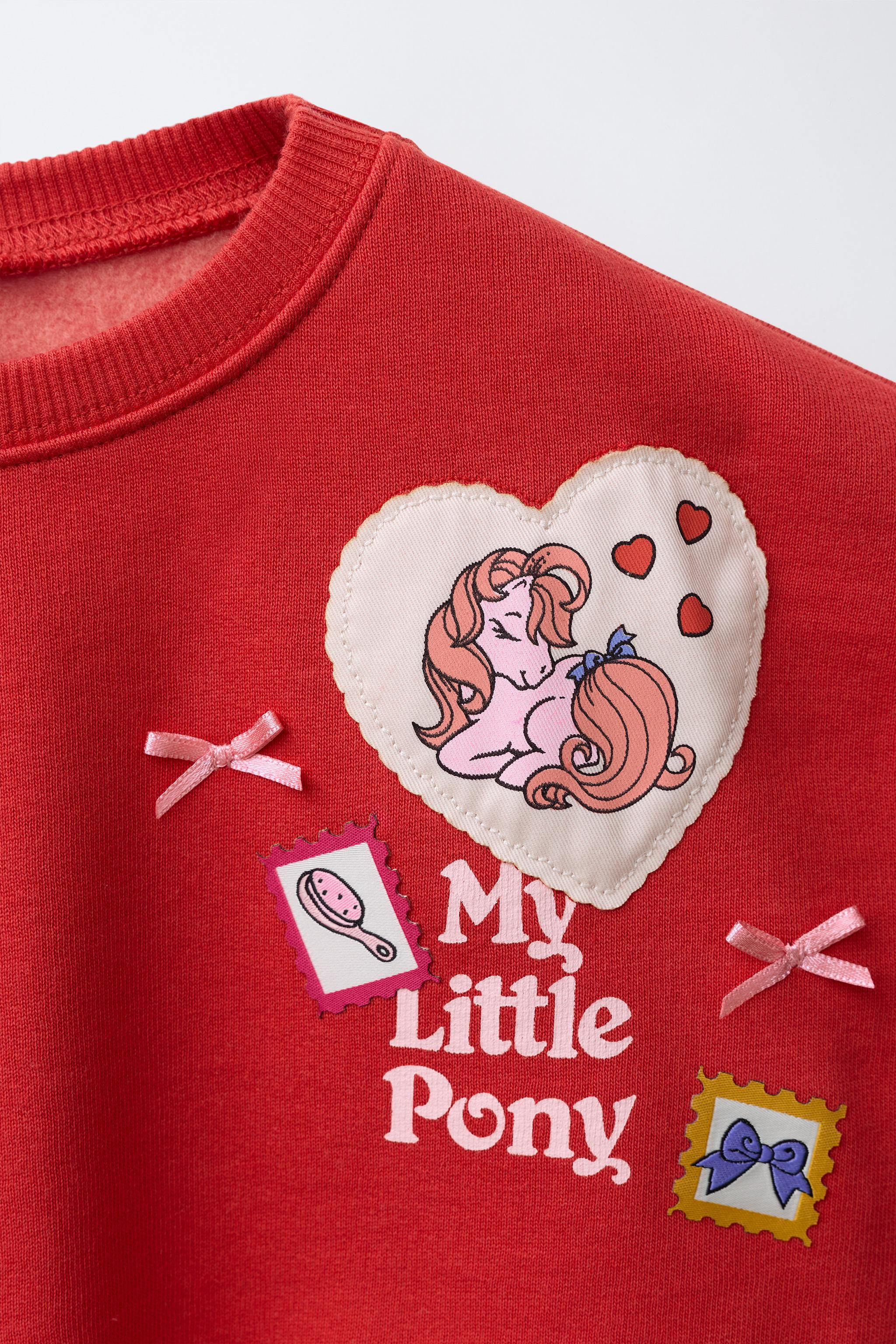 MY LITTLE PONY® HEART PATCH SWEATSHIRT | Zara US