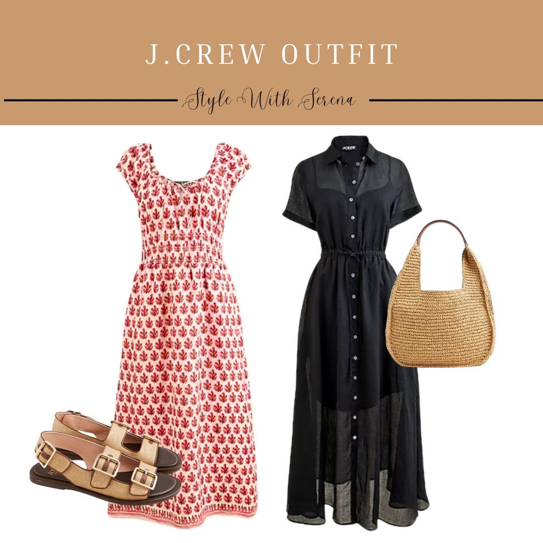Jcrew style, jcrew outfit, summer dress, maxi dress, vacation outfit, beach dress, sandals, handbag 

#LTKItBag #LTKStyleTip #LTKSummerEdit