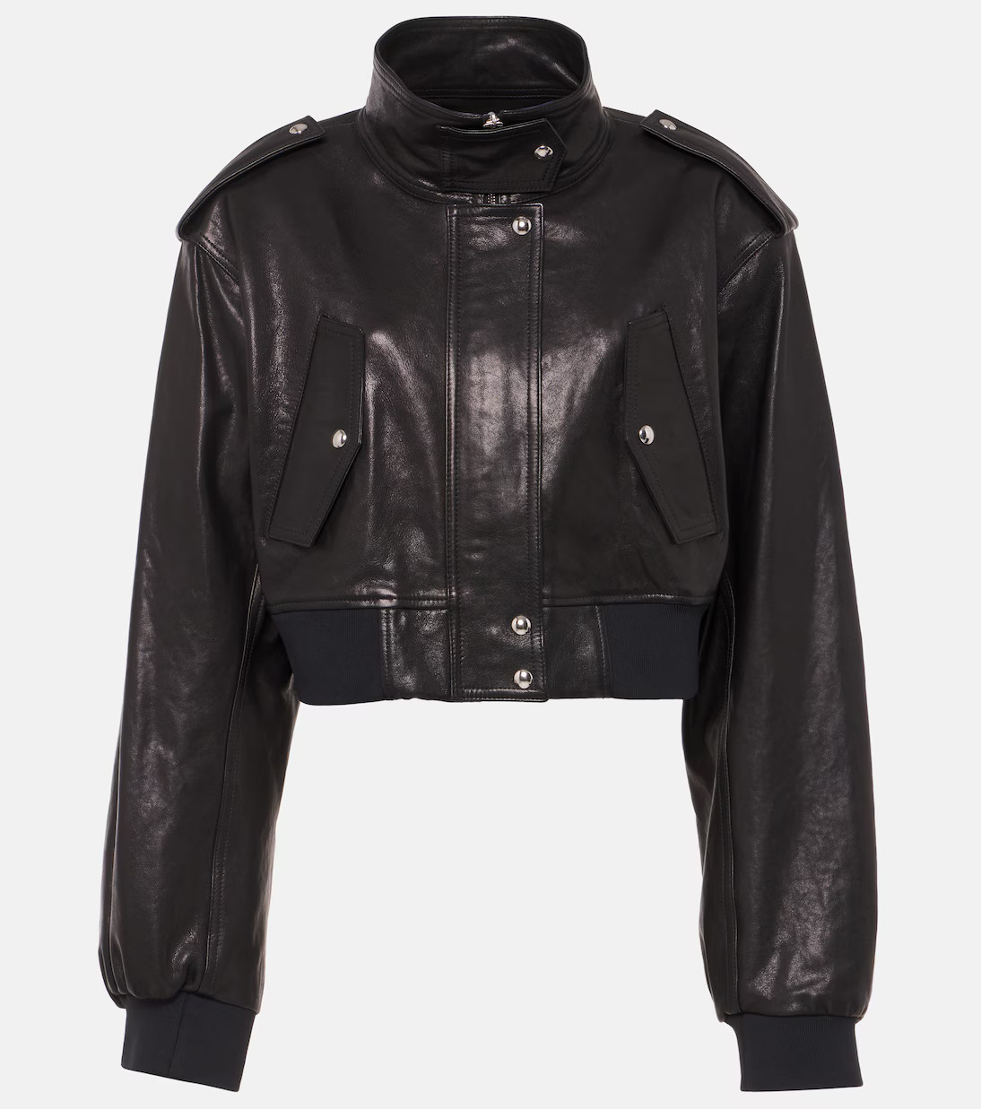 Kember cropped leather bomber jacket | Mytheresa (US/CA)