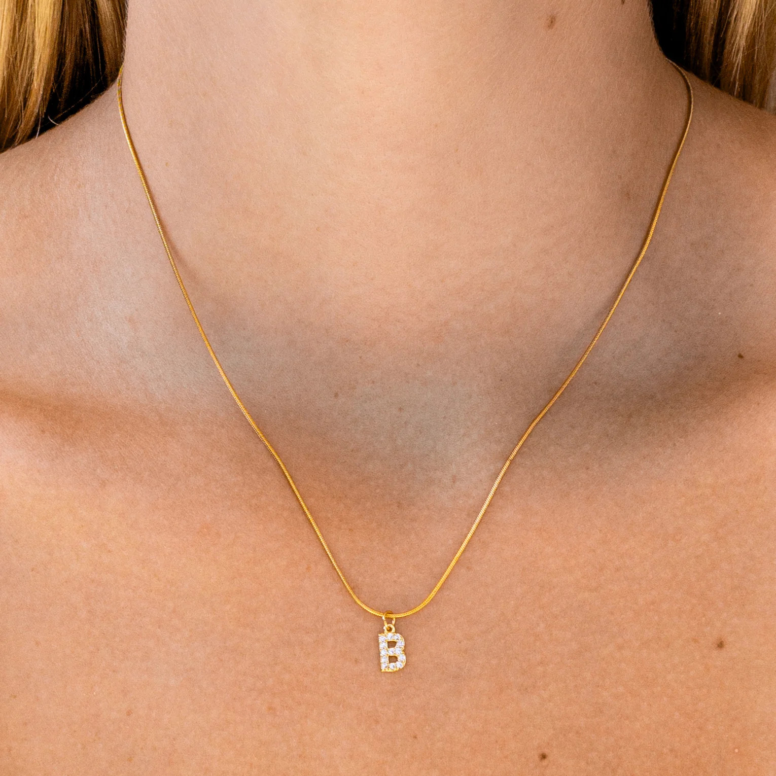 Alchemy Initial Necklace Gold / O | ALCO Jewelry