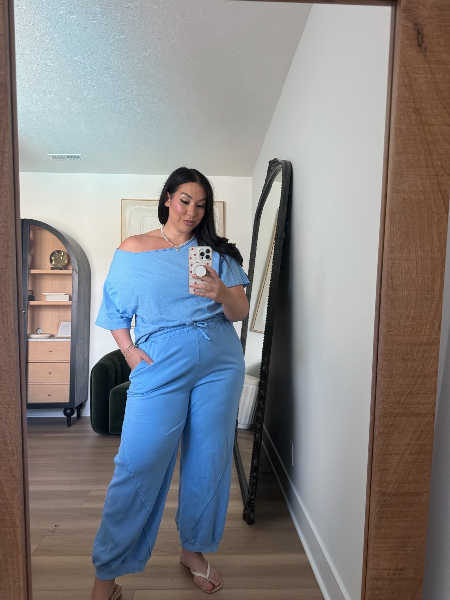 Need more items in this color scheme! Such a pretty blue and such a comfy yet cute set. Size xl

midsize fashion, ootd, outfit inspo, summer outfits

#LTKootd #LTKSeasonal #LTKMidsize