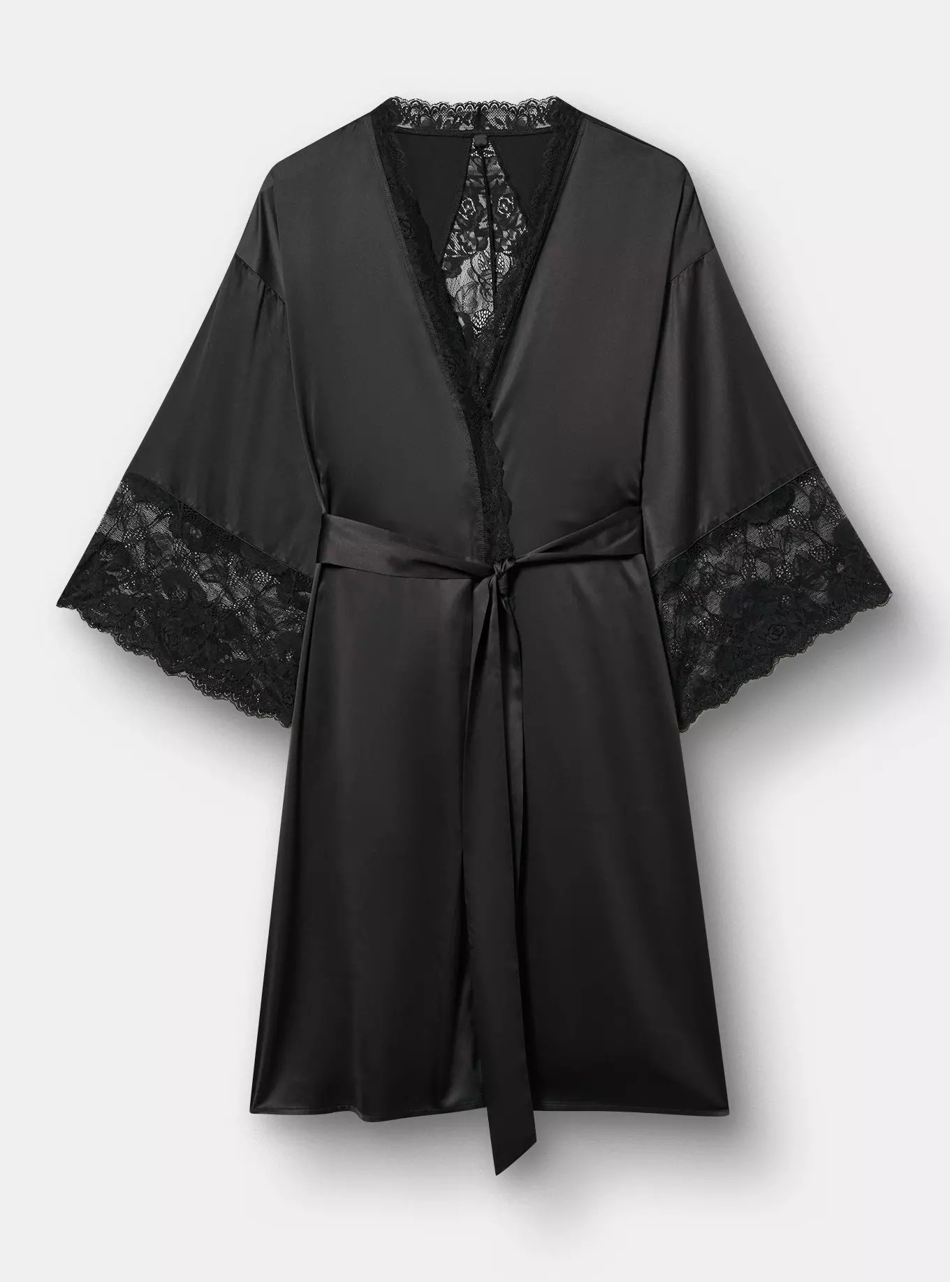 Satin And Lace Retro Robe | Torrid (US & Canada)