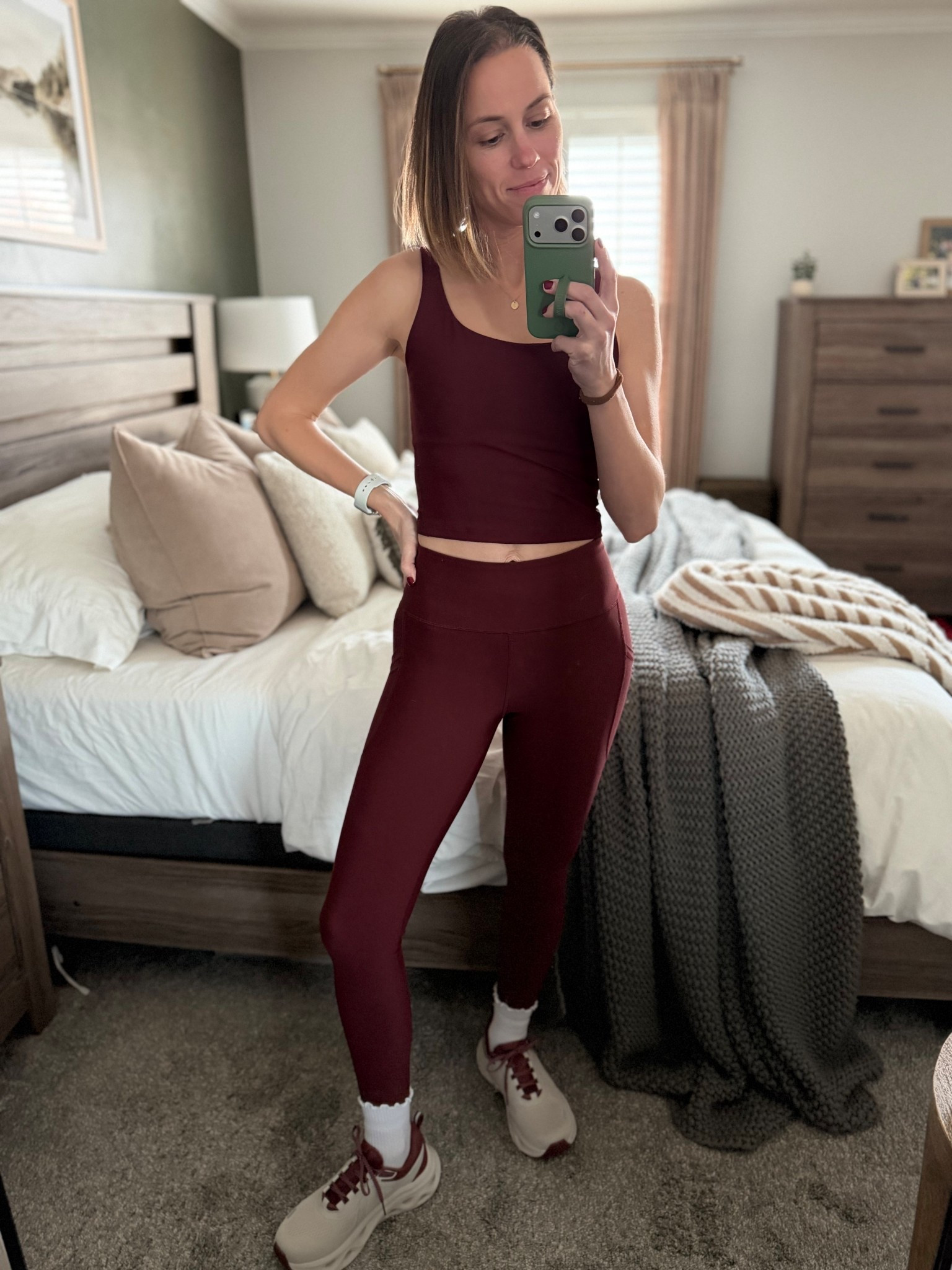 Yes, I did intentionally match my shoes to my outfit. This color is so pretty! My set is from Old Navy and is a couple years old, but linking another option in my favorite Amazon active brand! 

#LTKfitnessgoals #LTKActive #LTKFindsUnder50