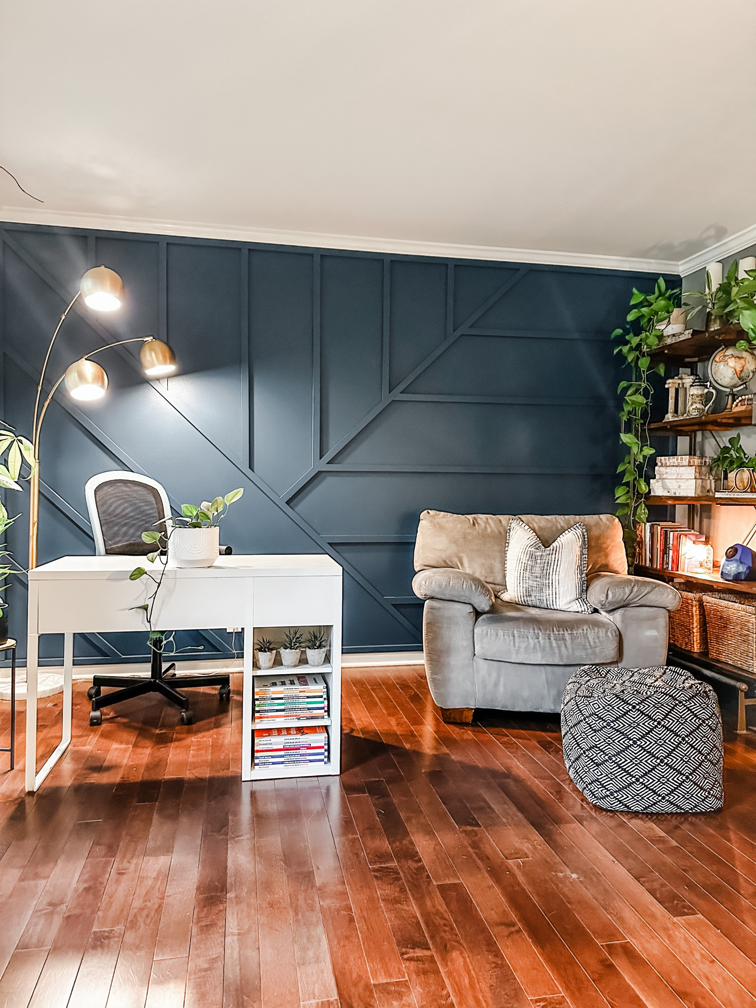 Home Office 😍
I love that our home office space has something for everyone. A comfy spot to sit. A desk where you can sit to work and plenty of books and art supplies. (Plus—lots of my favorite decor!) 

Walmart is upping their game in home decor. This pouf and accent pillow are my new faves 😍

#homeoffice #betterhomesandgardens
#officestyle
#interiorstyle
#homedecor
#blackandwhite
#workfromhome


#LTKfamily #LTKstyletip #LTKhome