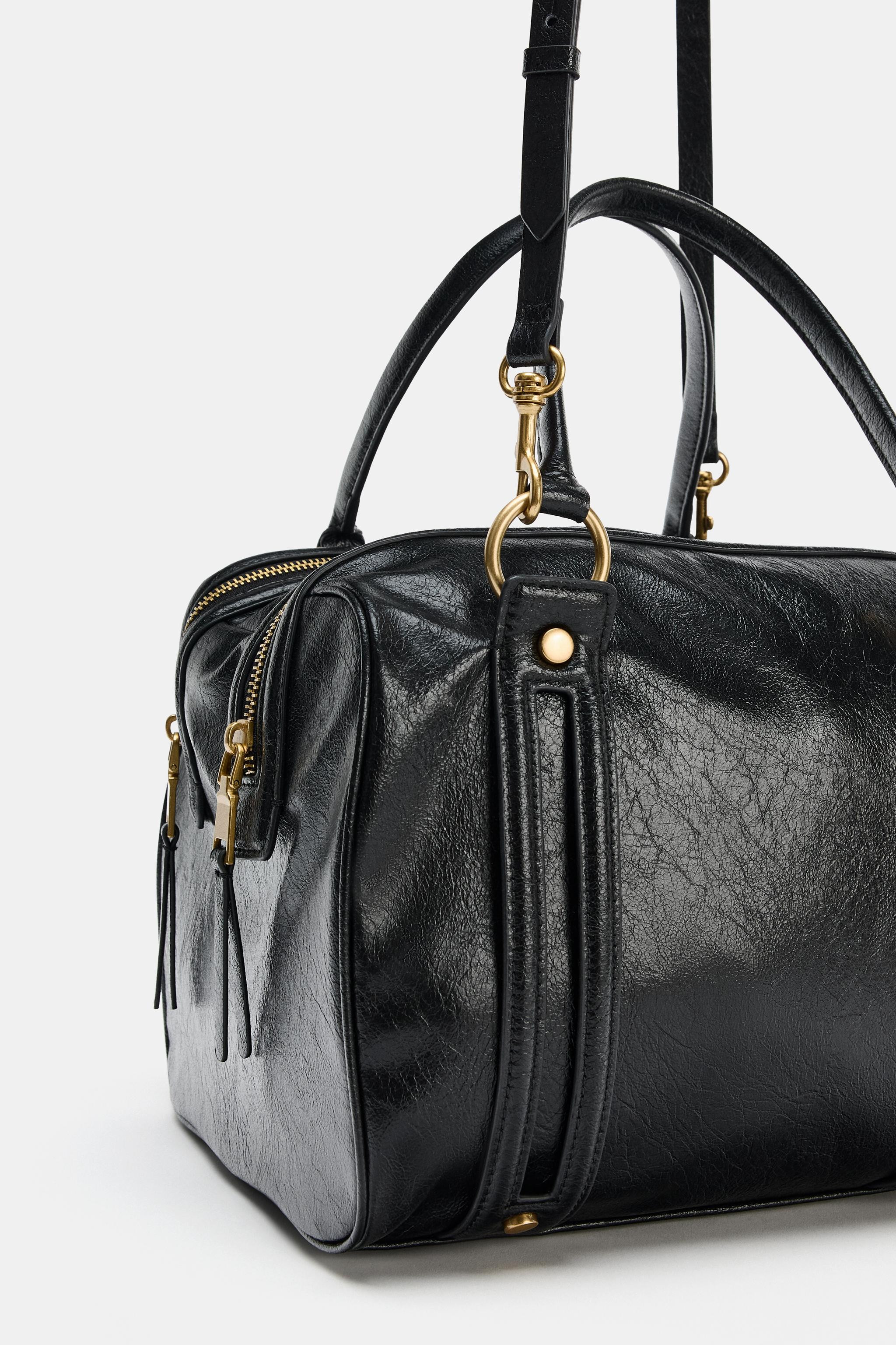BORSA A SPALLA DETTAGLI METALLICI | Zara IT