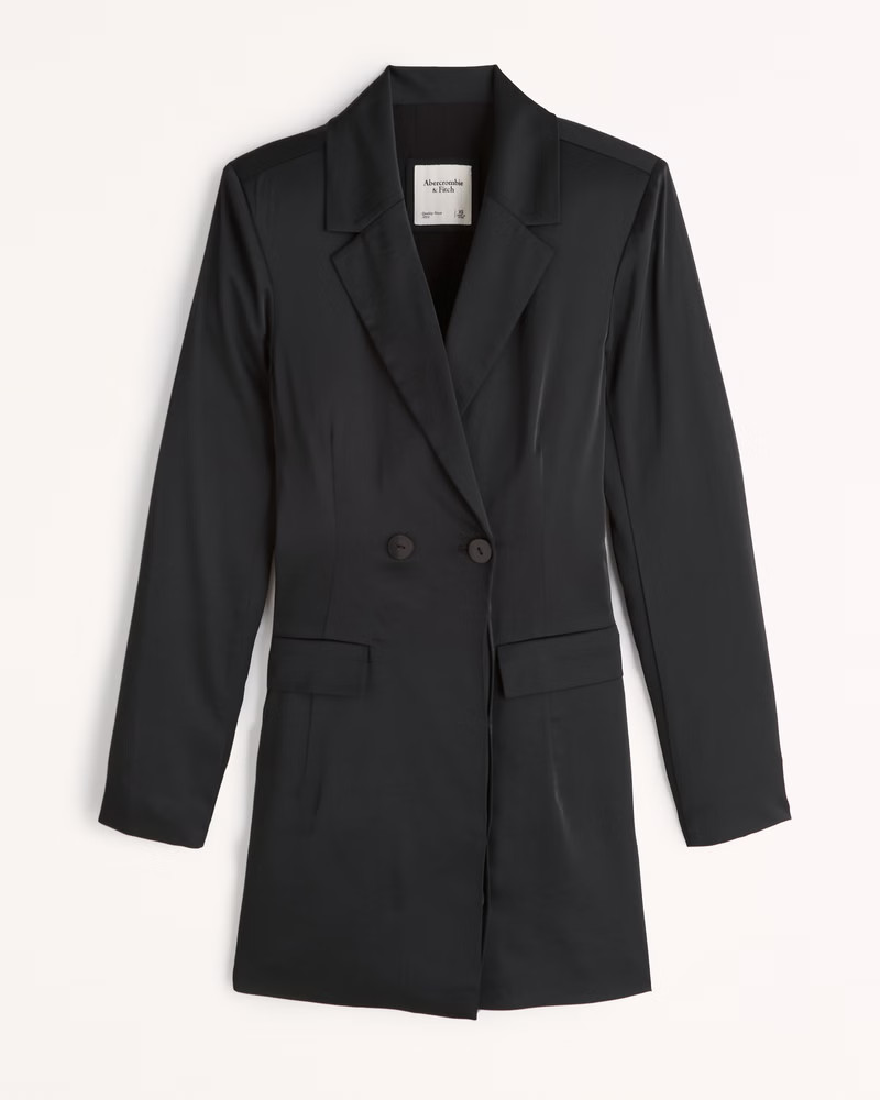 Satin Blazer Dress | Abercrombie & Fitch (US)