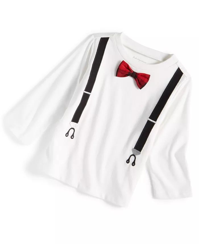 First Impressions Baby Boys Bow Tie and Suspenders Shirt, Created for Macy's - Macy's | Macy's