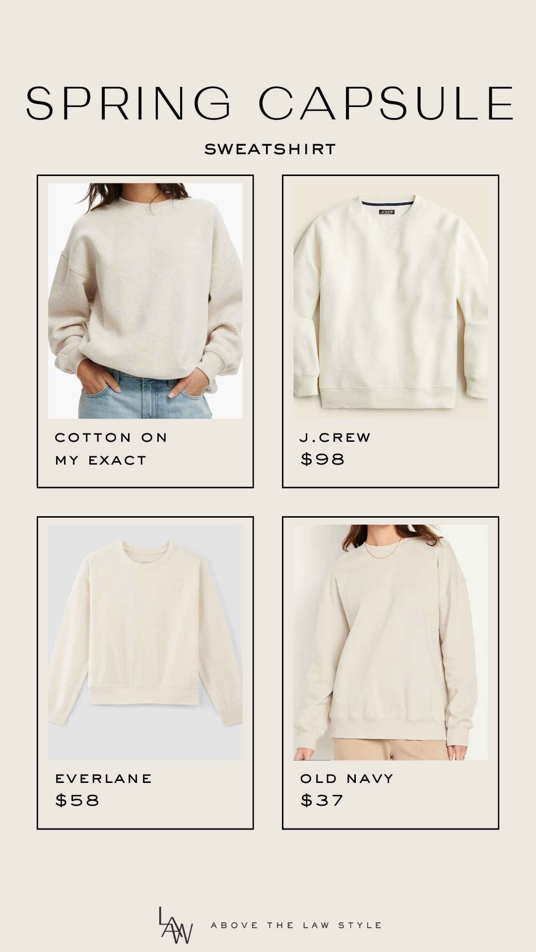 Spring Capsule: Sweatshirtt

#LTKFindsUnder100 #LTKFindsUnder50 #LTKStyleTip