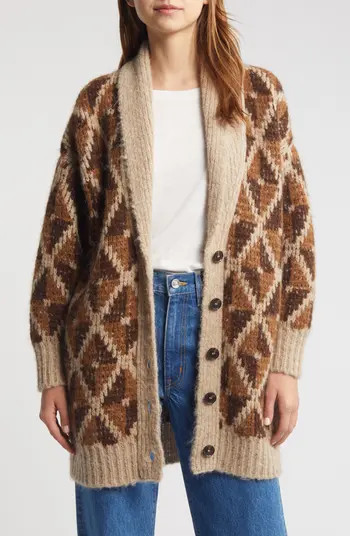 Grandfather Alpaca Blend Shawl Collar Cardigan | Nordstrom Rack