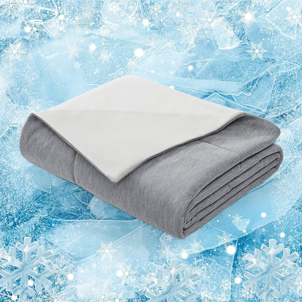 Deconovo Cooling Comforter Queen, Summer Blanket Cold Touch Fabric Absorbs Body Heat, Cool Design... | Amazon (US)