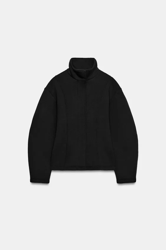 RAISED COLLAR JACKET | Zara UK