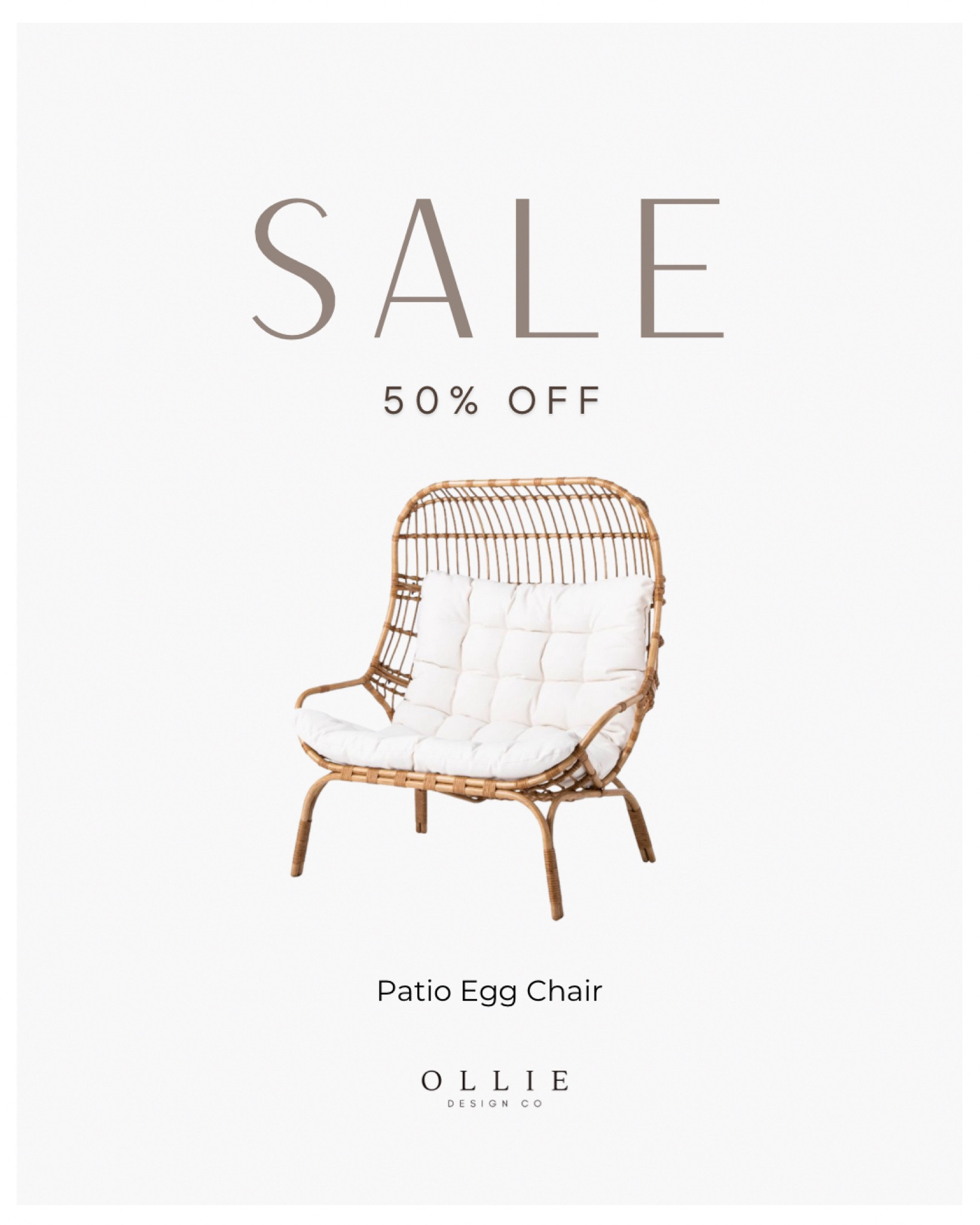 Wow, what an amazing deal…
50% off this adorable comfy patio egg chair. Buy now before they are gone!
#target
#patiofurniture

#LTKhome #LTKsalealert #LTKSeasonal