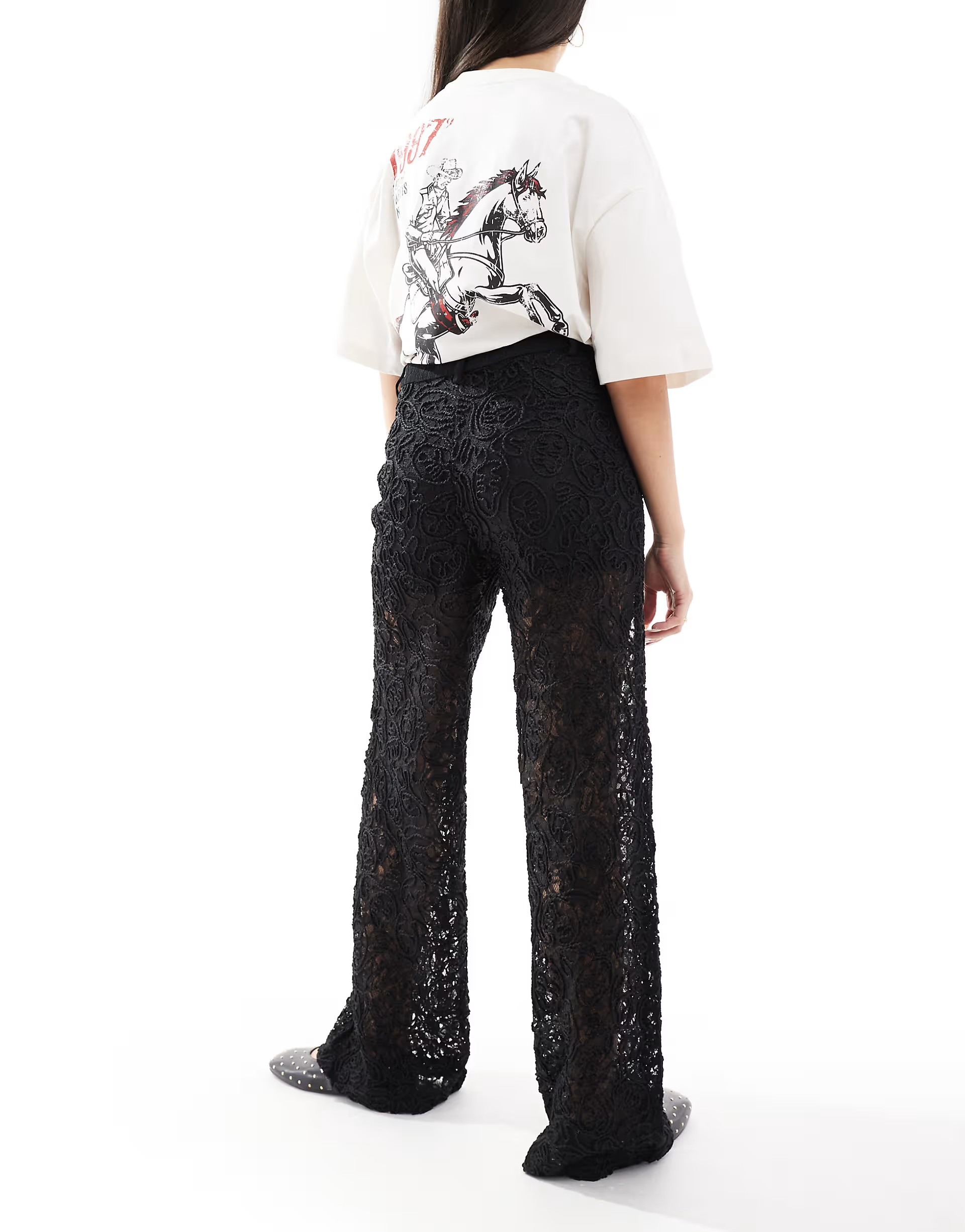 Scalpers Lace Pant In Black | ASOS (Global)
