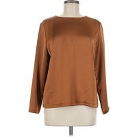 Weekend Max Mara Long Sleeve Blouse: Brown Tops - Size Medium | ThredUp (US)