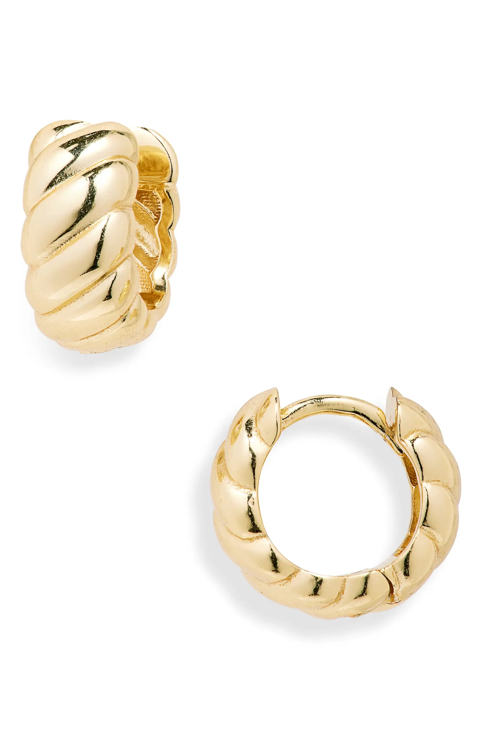 Argento Vivo Sterling Silver Croissant Huggie Hoop Earrings | Nordstromrack | Nordstrom Rack