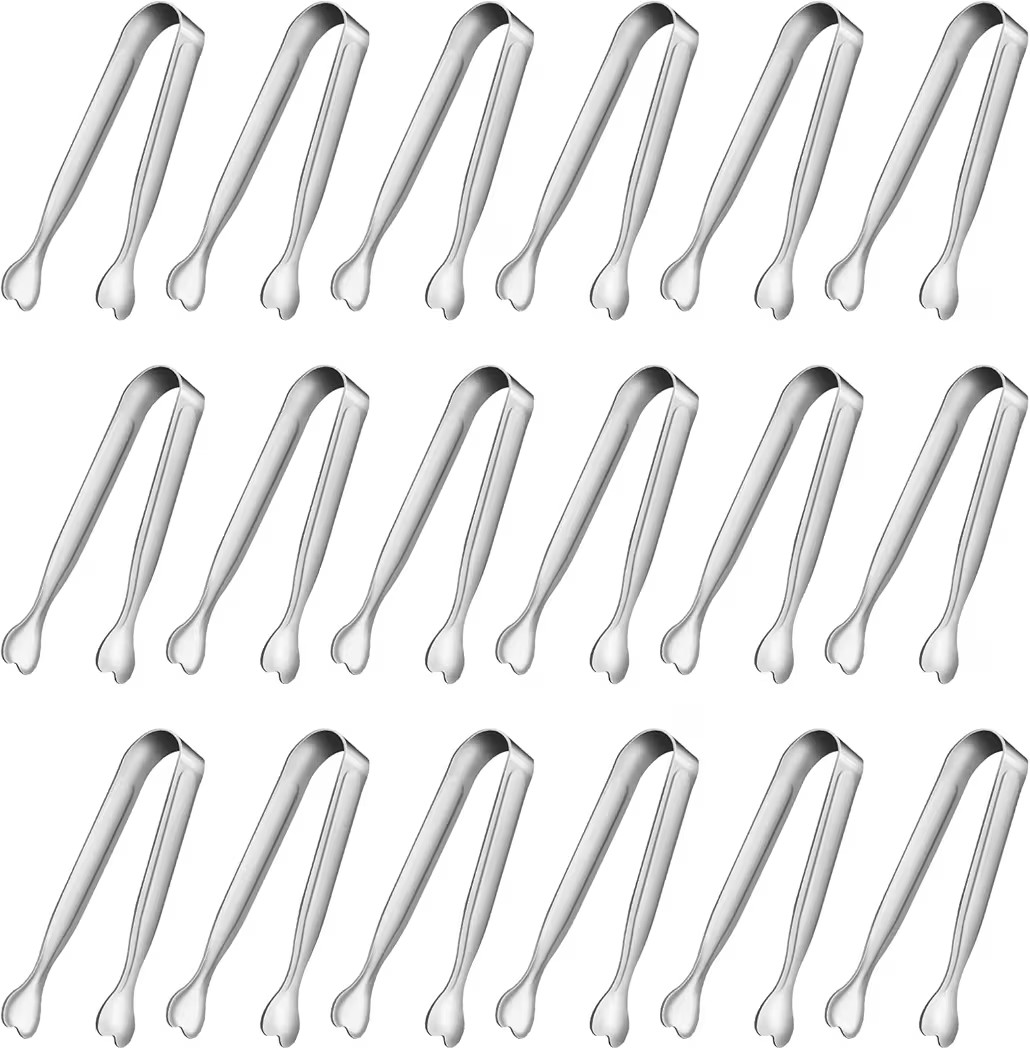 Mini Serving Tongs, Anytrp 18-Packs Stainless Steel Sugar Tongs, 4.3inch Ice Tongs Kitchen Appeti... | Amazon (US)