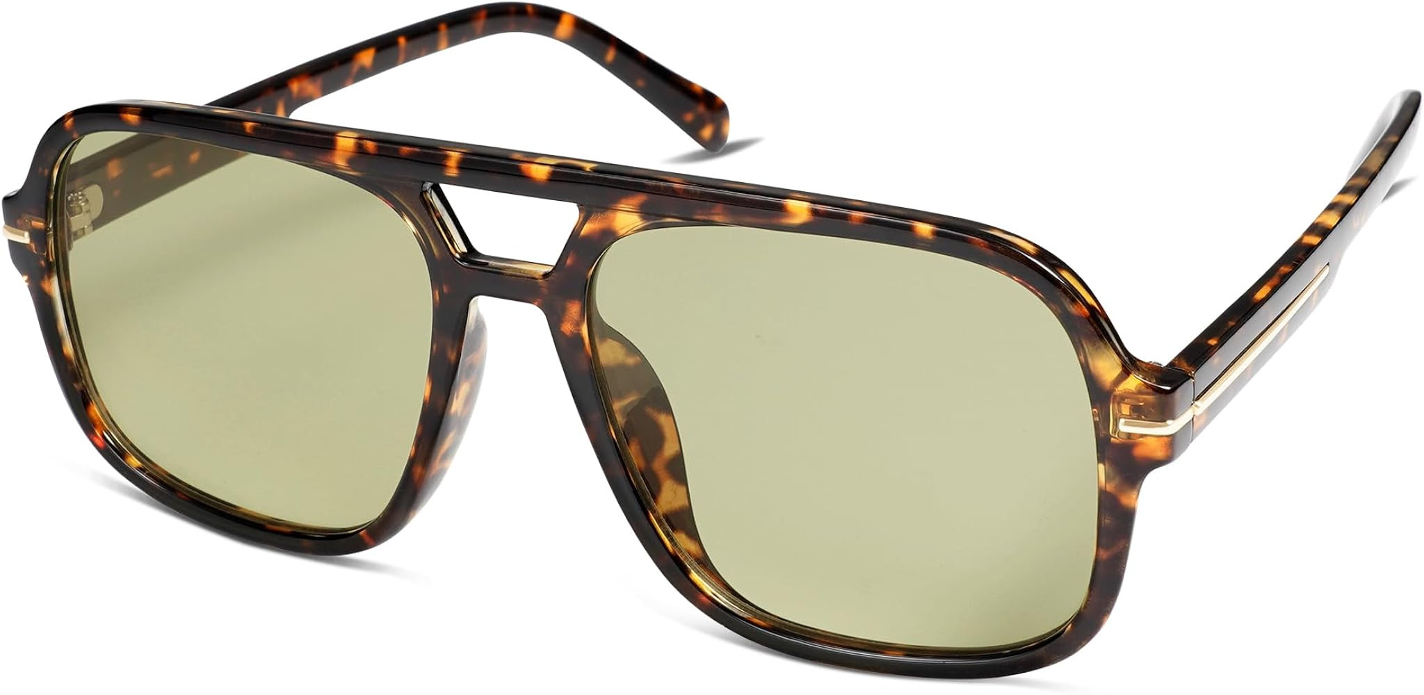 Retro Trendy Square Aviator Sunglasses Womens Mens 70s Classic Vintage Oversized Sun Glasses AR82... | Amazon (US)