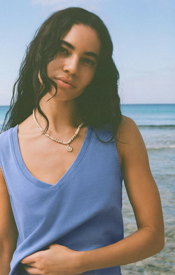 Sloane V-Neck Cotton Jersey Top | Z Supply