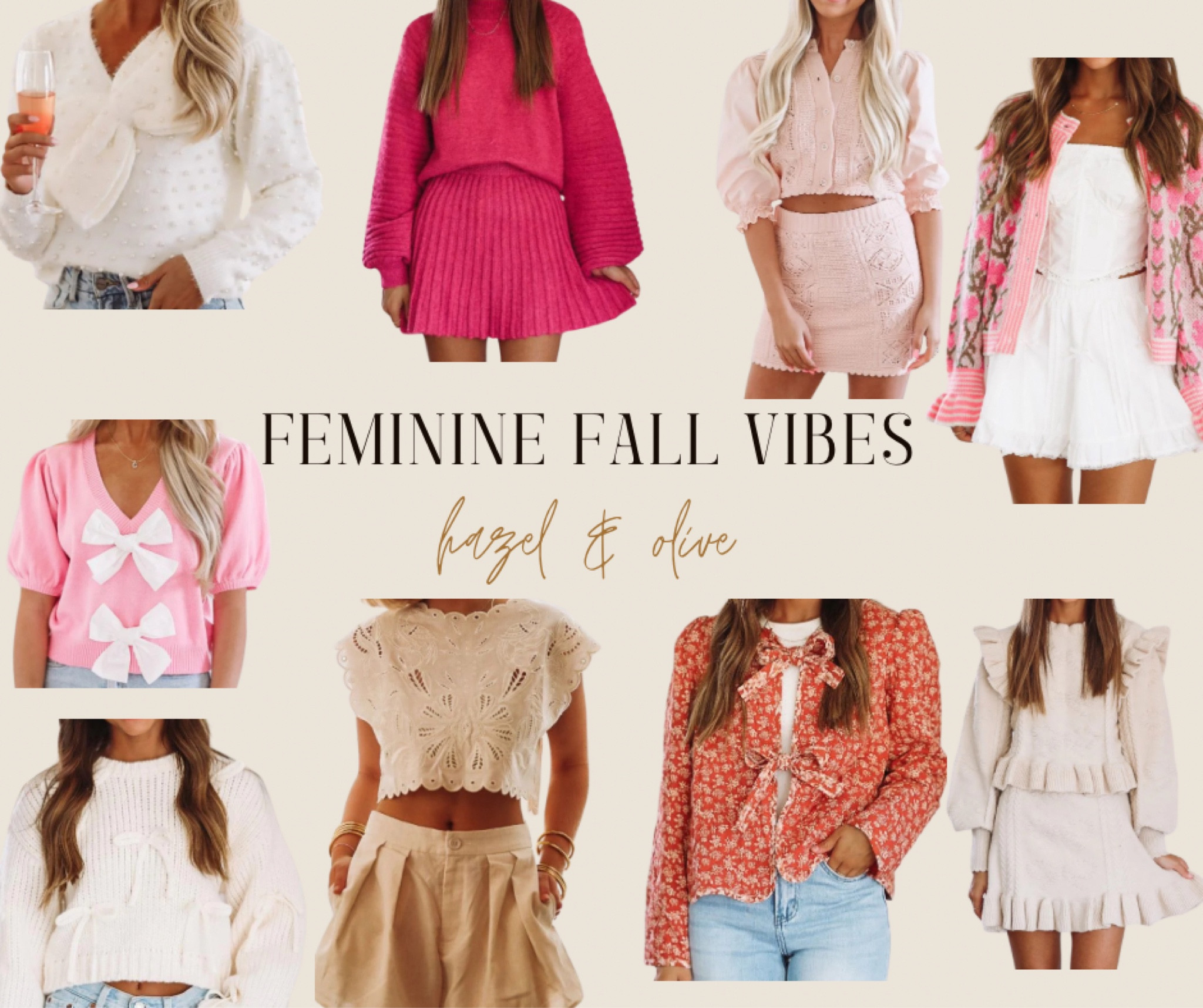 Look at how darling these feminine fall pieces are? I love the girly vibes! I have my eye on all these pieces 😍🎀

#LTKStyleTip #LTKSeasonal #LTKFindsUnder100