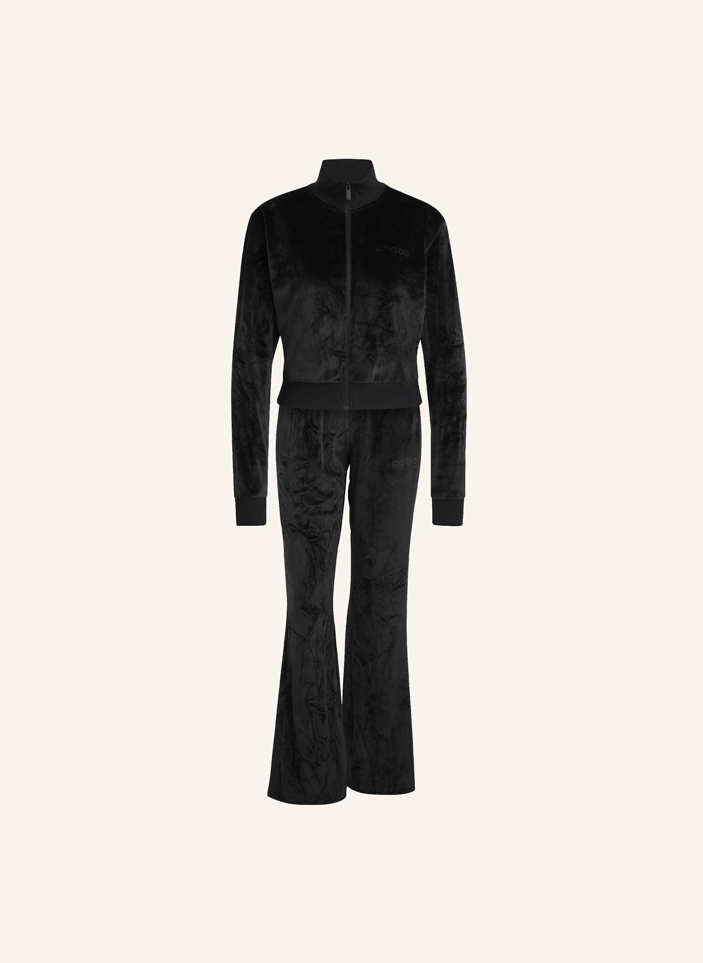 adidas GLAM VELVET TRAININGSANZUG in schwarz | Breuninger (DACH)