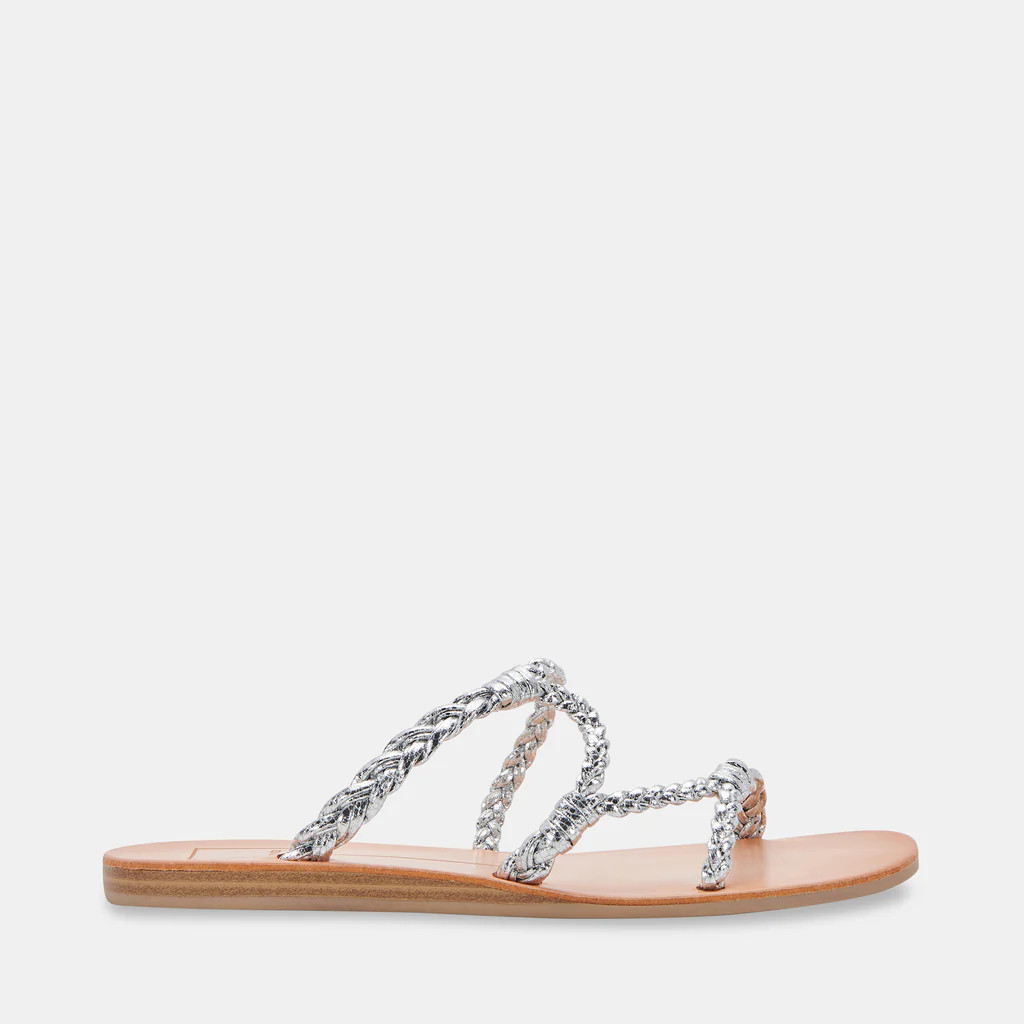 DION SANDALS SILVER METALLIC STELLA | DolceVita.com
