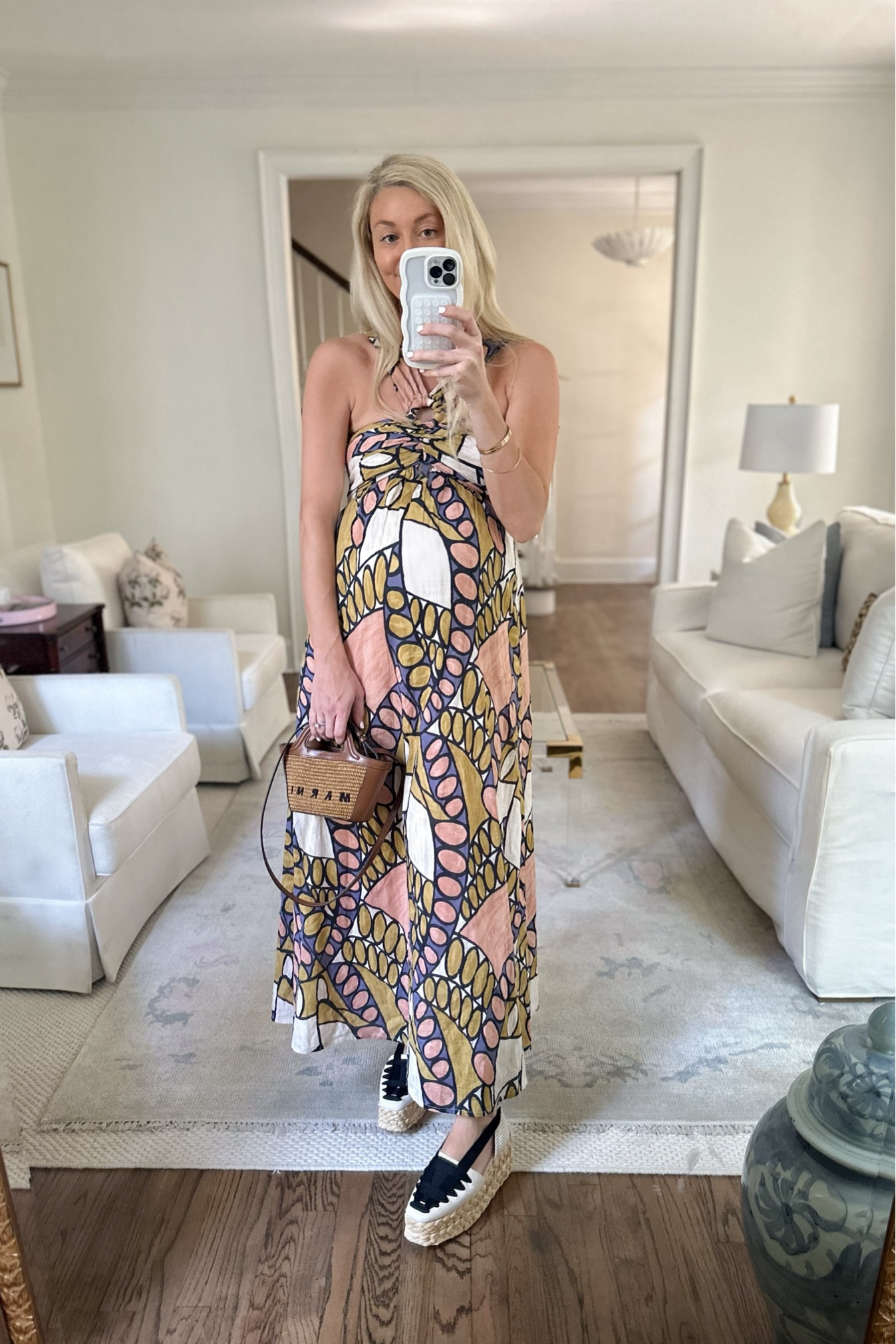 OOTD! This new Cleobella dress is so fun and is so light and airy! The colors are amazing and will be perfect to wear into fall. Obsessed with these new espadrilles I just got in from Loeffler Randall and paired with some Amazon sunnies and my Marni bag that is still on sale! 

#LTKStyleTip #LTKSeasonal #LTKSaleAlert