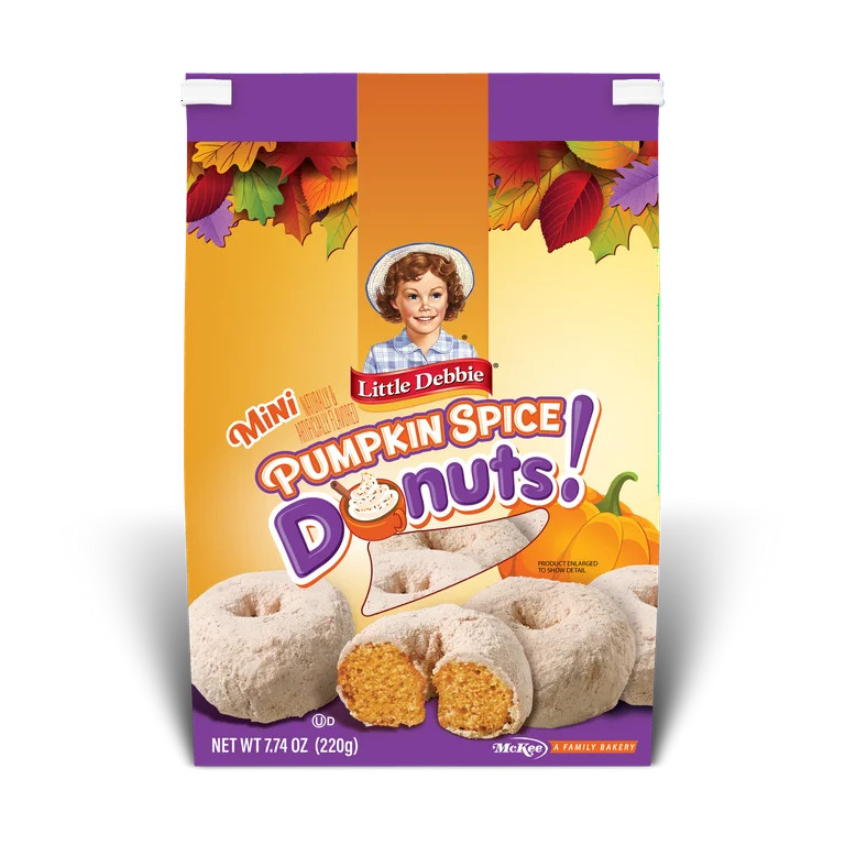 Little Debbie Pumpkin Spice Mini Donuts, 7.74 oz | Walmart (US)