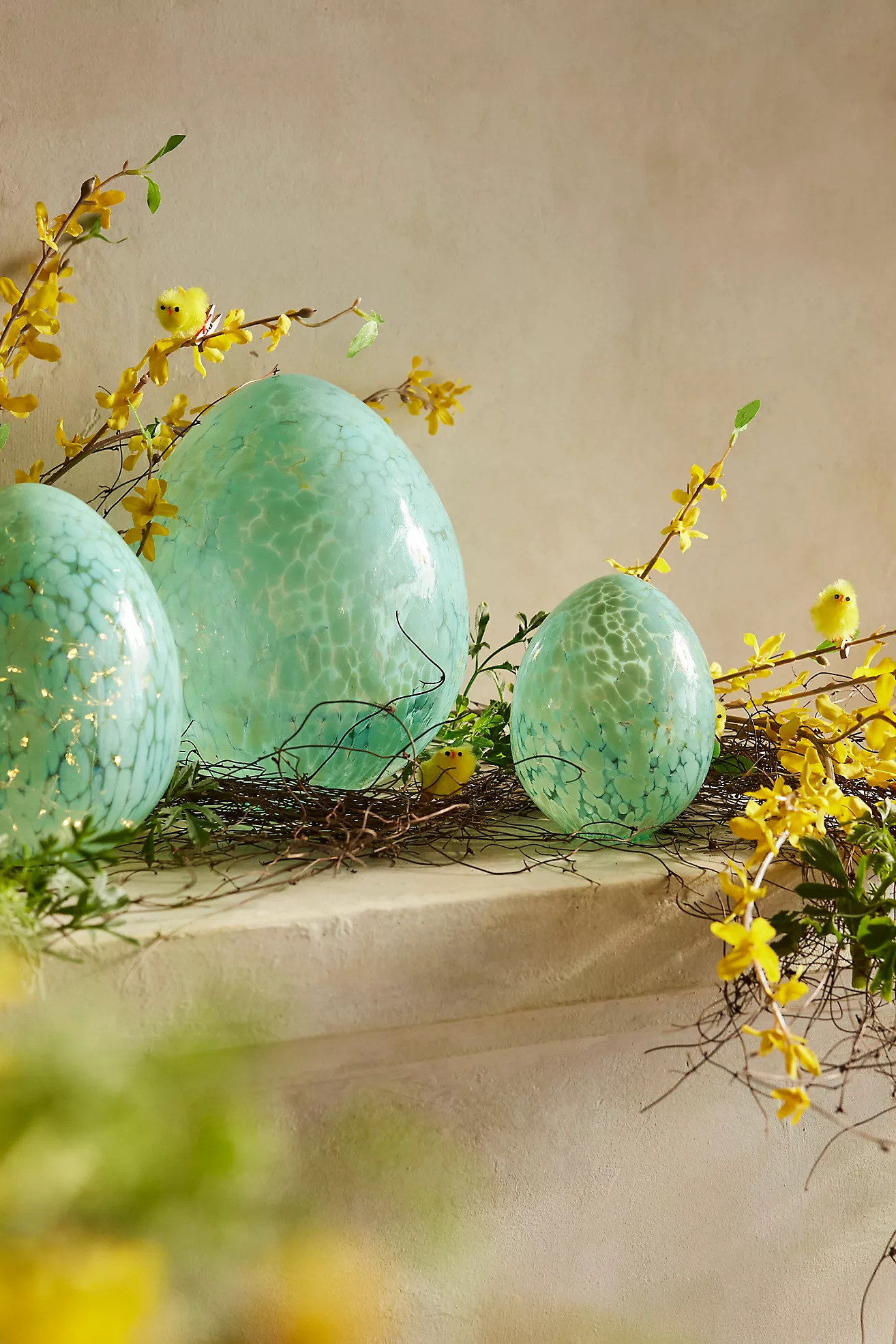 Confetti Luster Glass Egg, Large | Anthropologie (US)