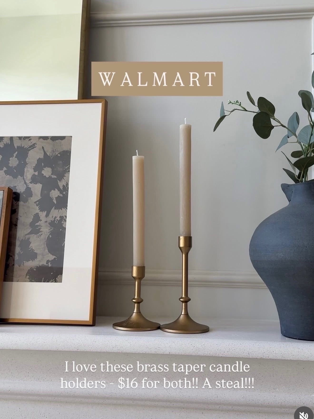 I love these brass taper candle holders - $16 for both!! A steal!!

Home decor, home decor finds, interior styling, interior design inspiration, home styling ideas, neutral home decor, timeless home decor, classic home decor, transitional home decor, traditional home decor, designer inspired home decor, affordable home decor, luxury home decor look for less, curated home decor, collected home decor, budget friendly home decor, high end home decor for less, home decor recommendations, home decor roundup, interior styling, interior styling ideas, interior design inspiration, home styling tips, neutral interior design, modern traditional interiors, transitional interior design, classic interior design, timeless interiors, curated interiors, collected home style, warm neutral interiors

#HomeDecor #InteriorStyling #NeutralInteriors #ModernTraditional #TimelessDesign #HomeInspo #LayeredHome #LivingRoomInspo #InteriorDesignIdeas #DesignInspiration #CozySpaces #InteriorDetails #homestylinginspo #homerefresh #InteriorDetails #homestylinginspo

#liketkit 
@shop.ltk
https://liketk.it/5Xixz

#liketkit #LTKSeasonal #LTKSaleAlert #LTKHome #LTKSaleAlert #LTKHome #LTKSeasonal
@shop.ltk
https://liketk.it/60oL4

#LTKHome #LTKdayinmylife #LTKSeasonal