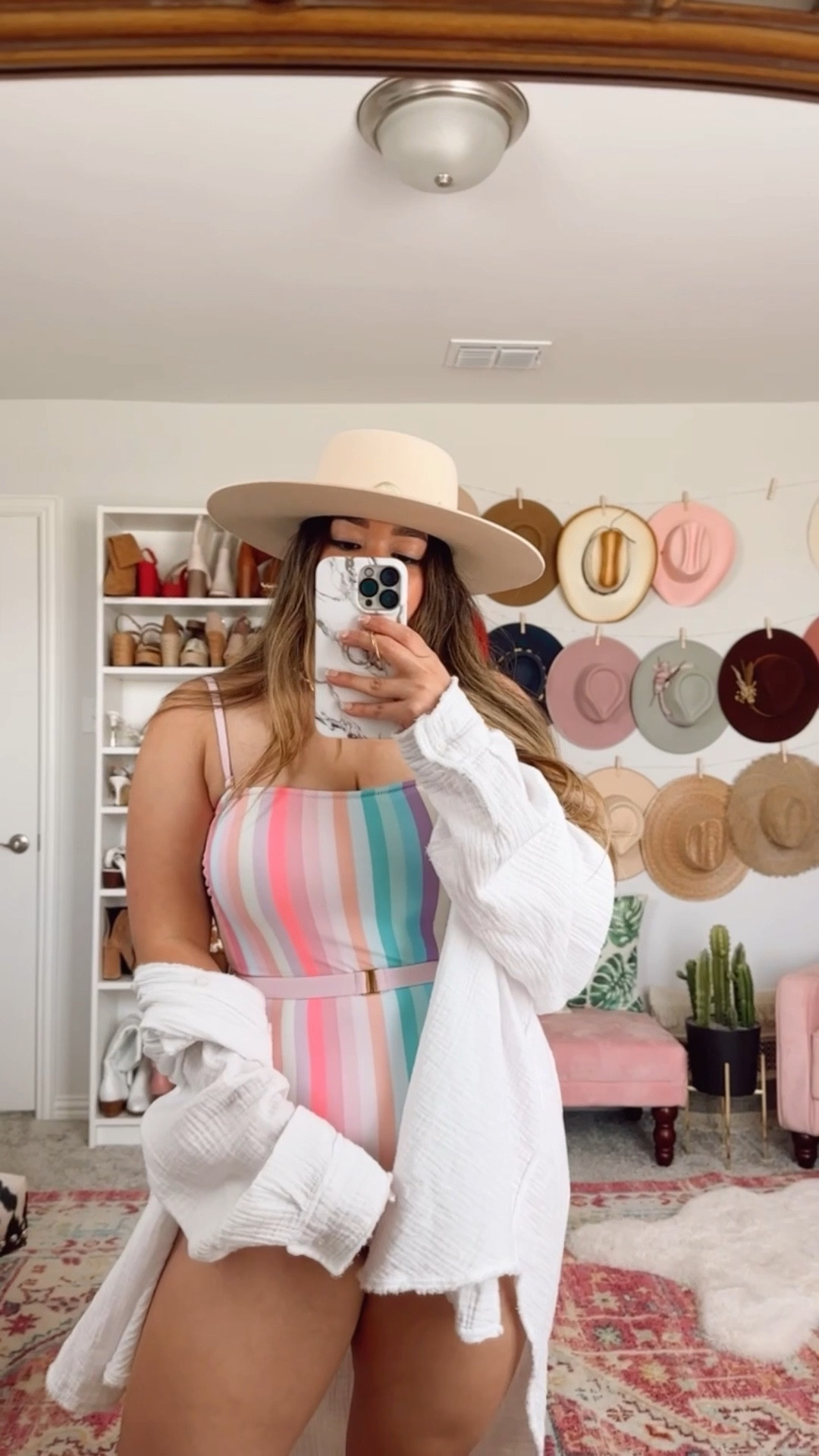 The Happy Life Pink Multi Stripe One Piece Swimsuit - wearing large

Red dress haul, what I’m packing with me on my Maui Hawaii vacation, vacation outfit, vacay outfit, one piece swimsuit, one piece swim, pastel swimsuit, striped swimsuit, rainbow swimsuit, colorful swimsuit, belted swimsuit, belt swimsuit, aerie coverup, aerie pool to party coverup, white shirt, white coverup, swim coverup, swimsuit coverup, white button down shirt coverup, beach coverup, beach outfit 

#LTKSeasonal #LTKunder50 #LTKswim