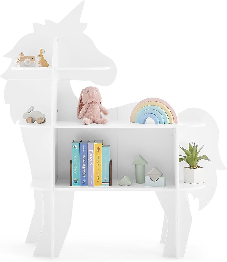 Delta Children Unicorn Bookcase - Greenguard Gold Certified, White | Amazon (US)