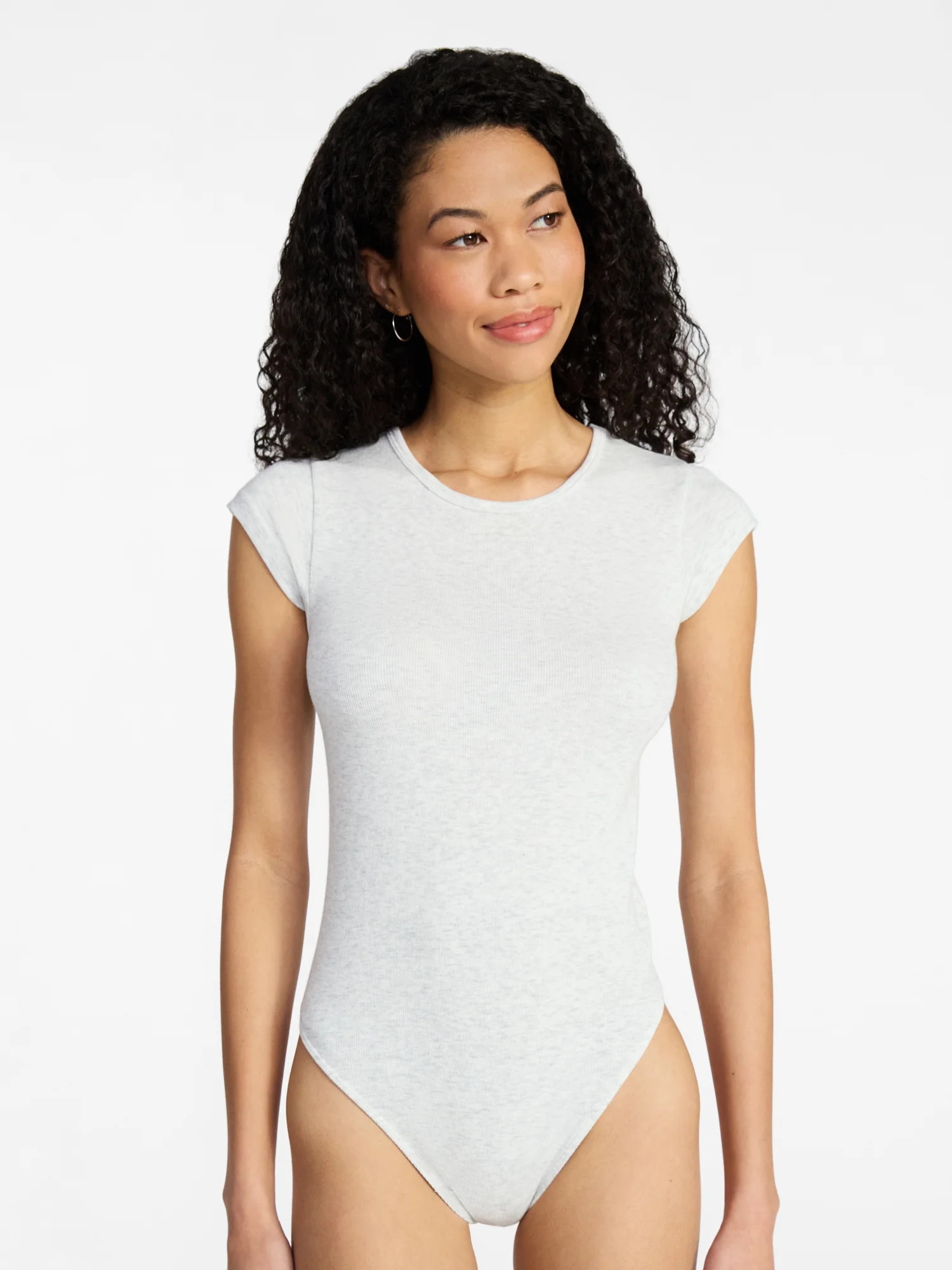 No Boundaries Seamless Short Sleeve Bodysuit, Women's XXS-XXL | Walmart (US)
