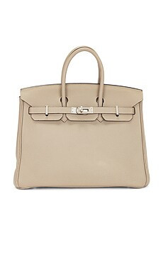 FWRD Renew Hermes Togo Birkin 25 Handbag in Gris Tourterelle from Revolve.com | Revolve Clothing (Global)