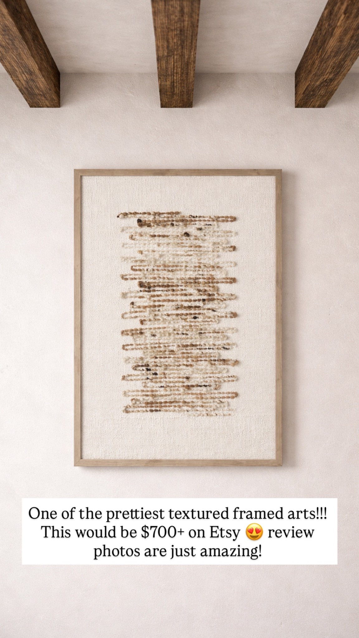 One of the prettiest textured framed arts!!! This would be $700+ on Etsy 😍 review photos are just amazing! 

#LTKHome #LTKSaleAlert