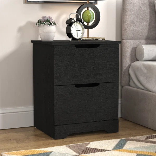 Aroob 23.62'' Tall 2 - Drawer Nightstand | Wayfair North America