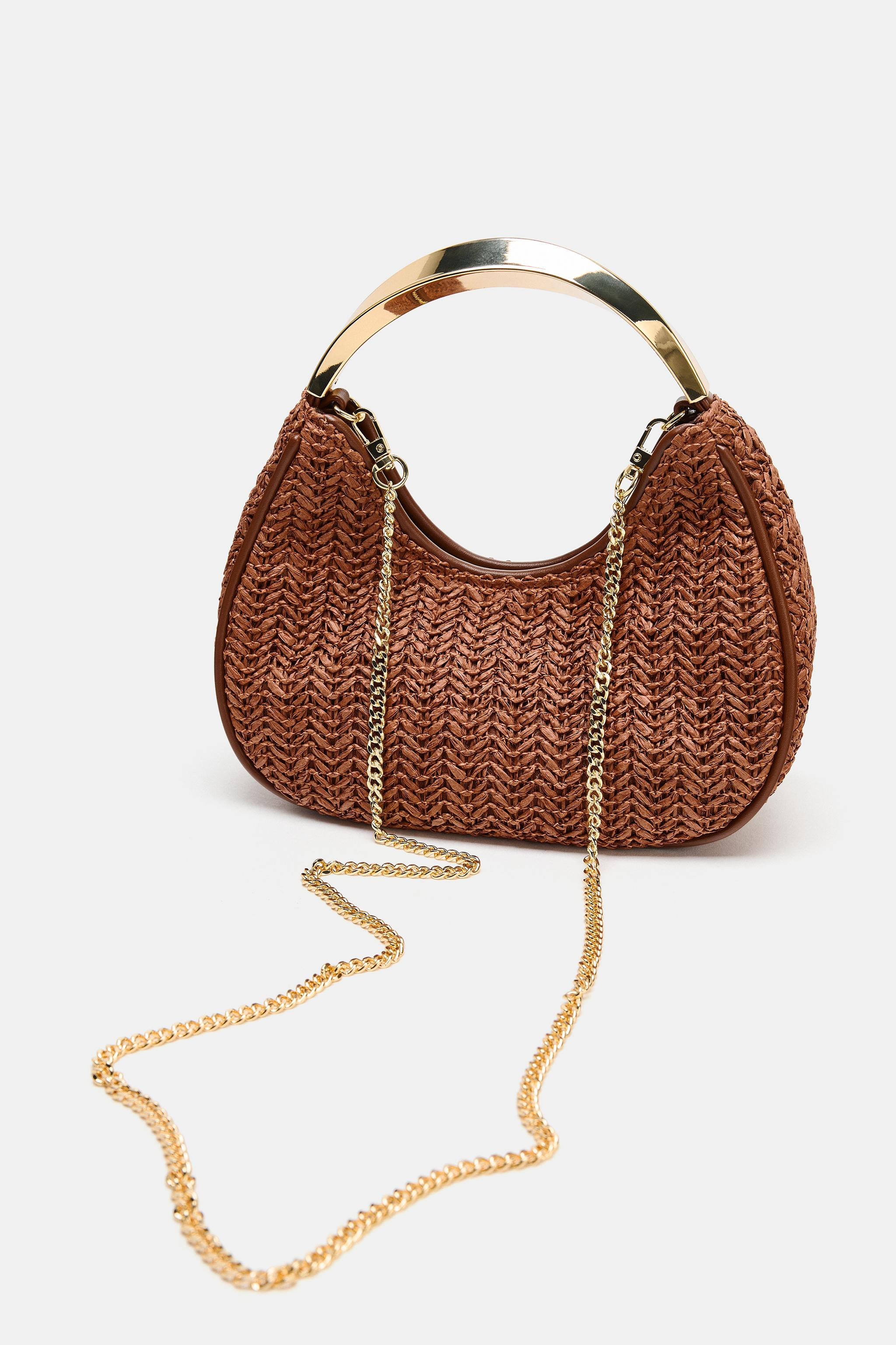 BAG WITH METAL HANDLE DETAIL | Zara UK