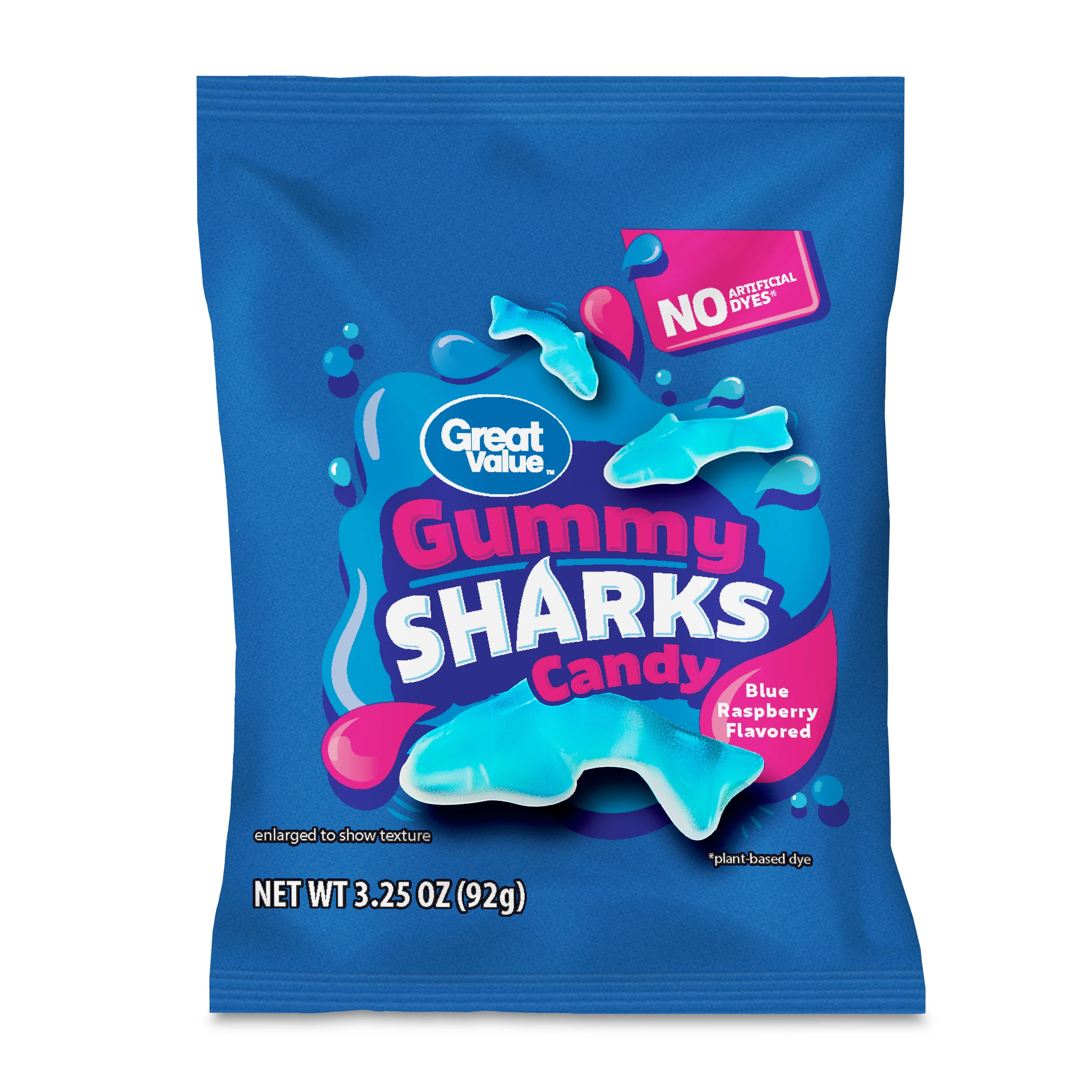 Great Value Gummy Sharks Candy, 3.25 oz | Walmart (US)