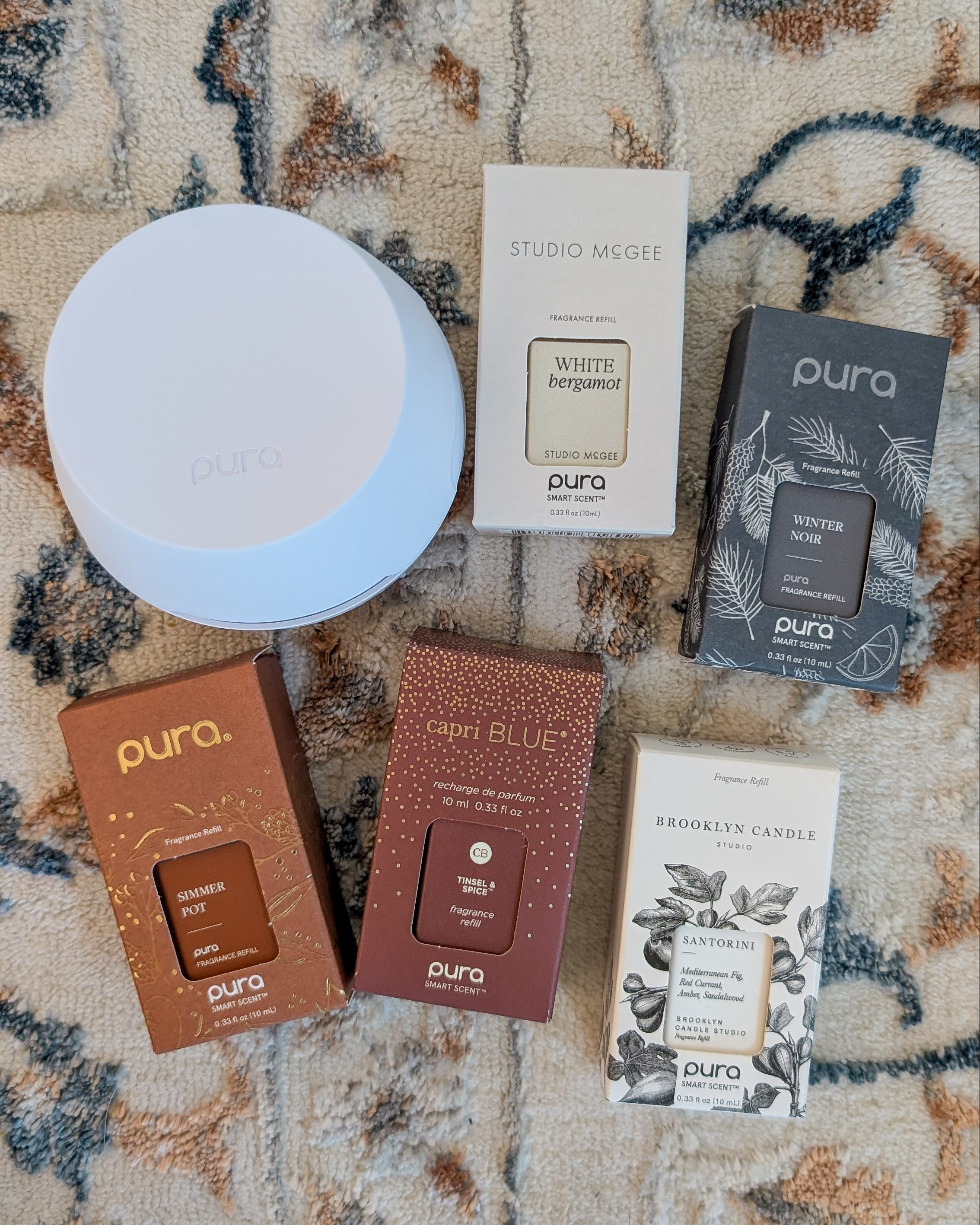 Pura Black Friday sale. 20-30% off scents and diffusers. Subscribe for an even bigger discount! You can cancel anytime. Christmas scents: simmer pot, tinsel and spice, winter noir, white bergamot, Santorini. Cinnamon, apple and pine scents.

#LTKHoliday #LTKSaleAlert #LTKHome