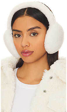 jocelyn Faux Shearling Earmuffs in Ivory from Revolve.com | Revolve Clothing (Global)