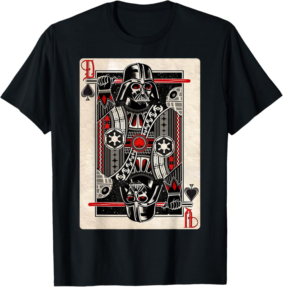 Star Wars Darth Vader King of Spades Playing Card Disney+ T-Shirt | Amazon (US)