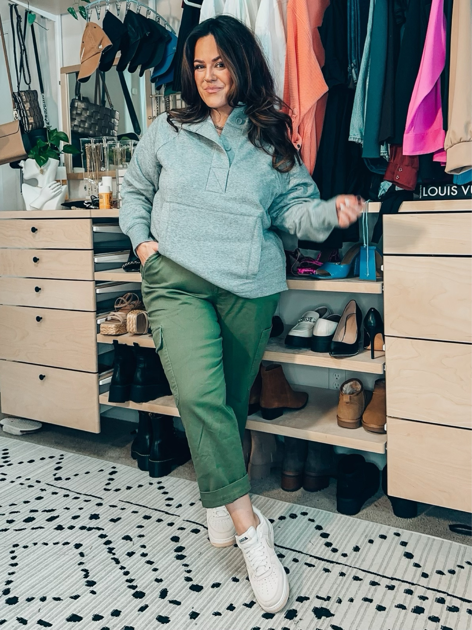 Midsize Walmart spring outfit inspo - style tip - curvy girl outfit inspo - size 14

Pullover - size XL | Cargo Pants - size 16 

#LTKcurves #LTKstyletip #LTKunder50