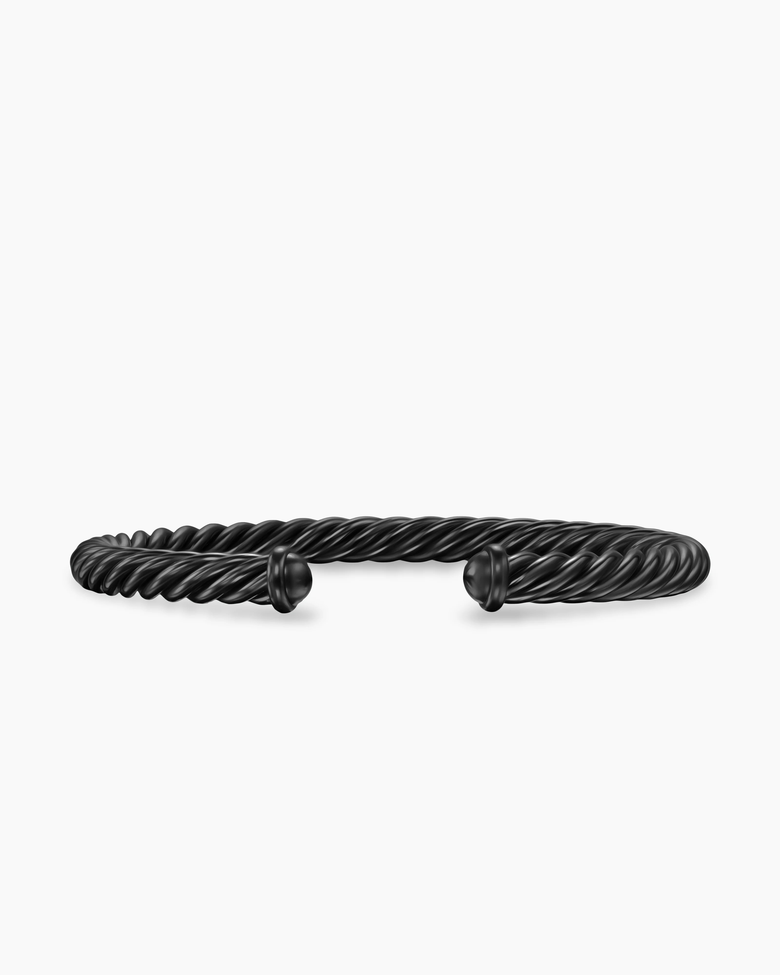 David Yurman | Cable Cuff Bracelet in Black Aluminum, 6mm | David Yurman