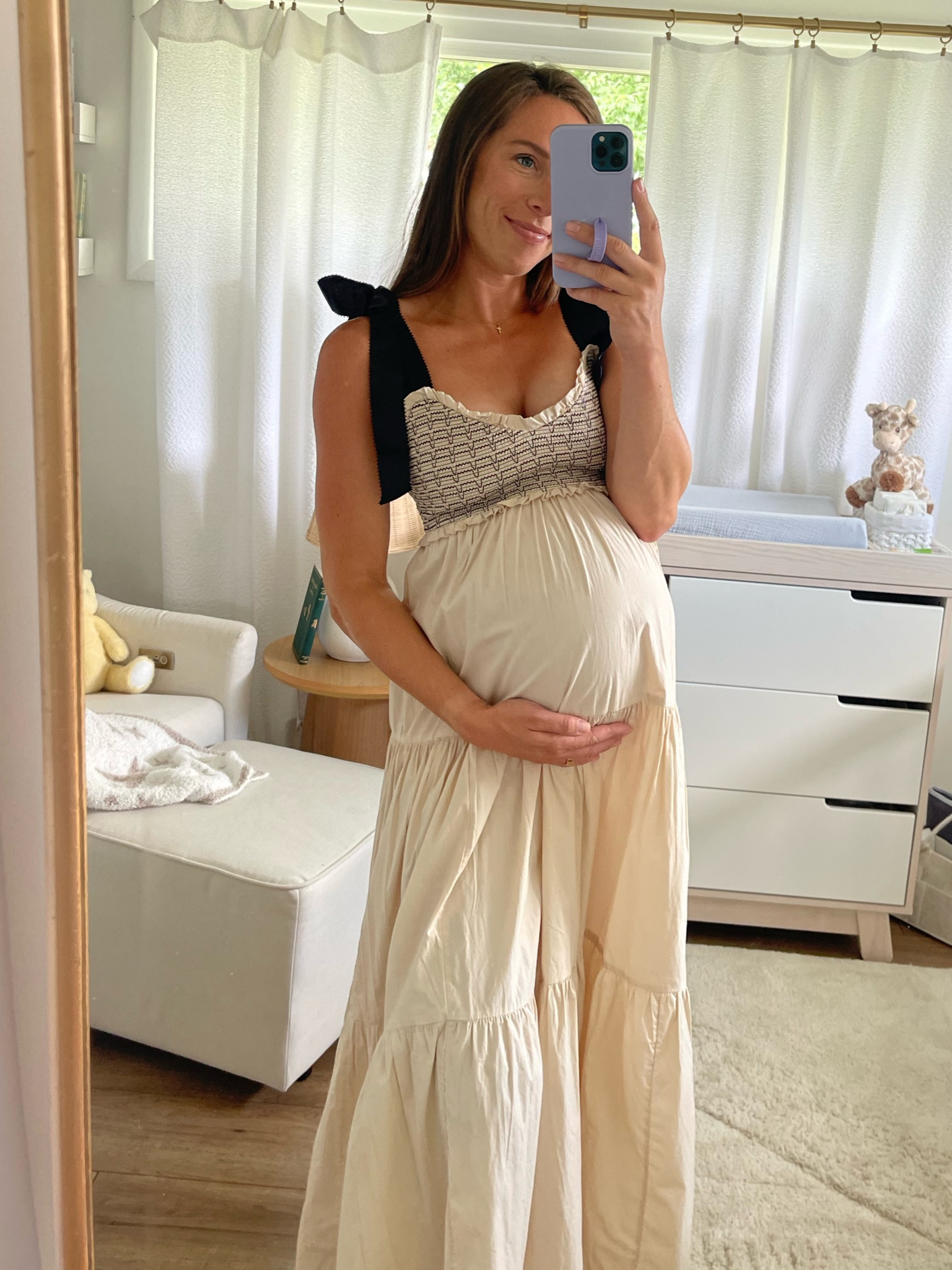 this dress gets so many compliments!! It’s all recently restocked and available!!! Non-maternity but it fits right!? #freepeople #maxidress

#LTKbump #LTKFind #LTKbaby