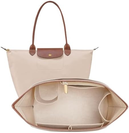 Felt Purse Organizer Insert for Longchamp Le Pliage L Bag, Handbag Leather edge Longchamp Organiz... | Amazon (US)