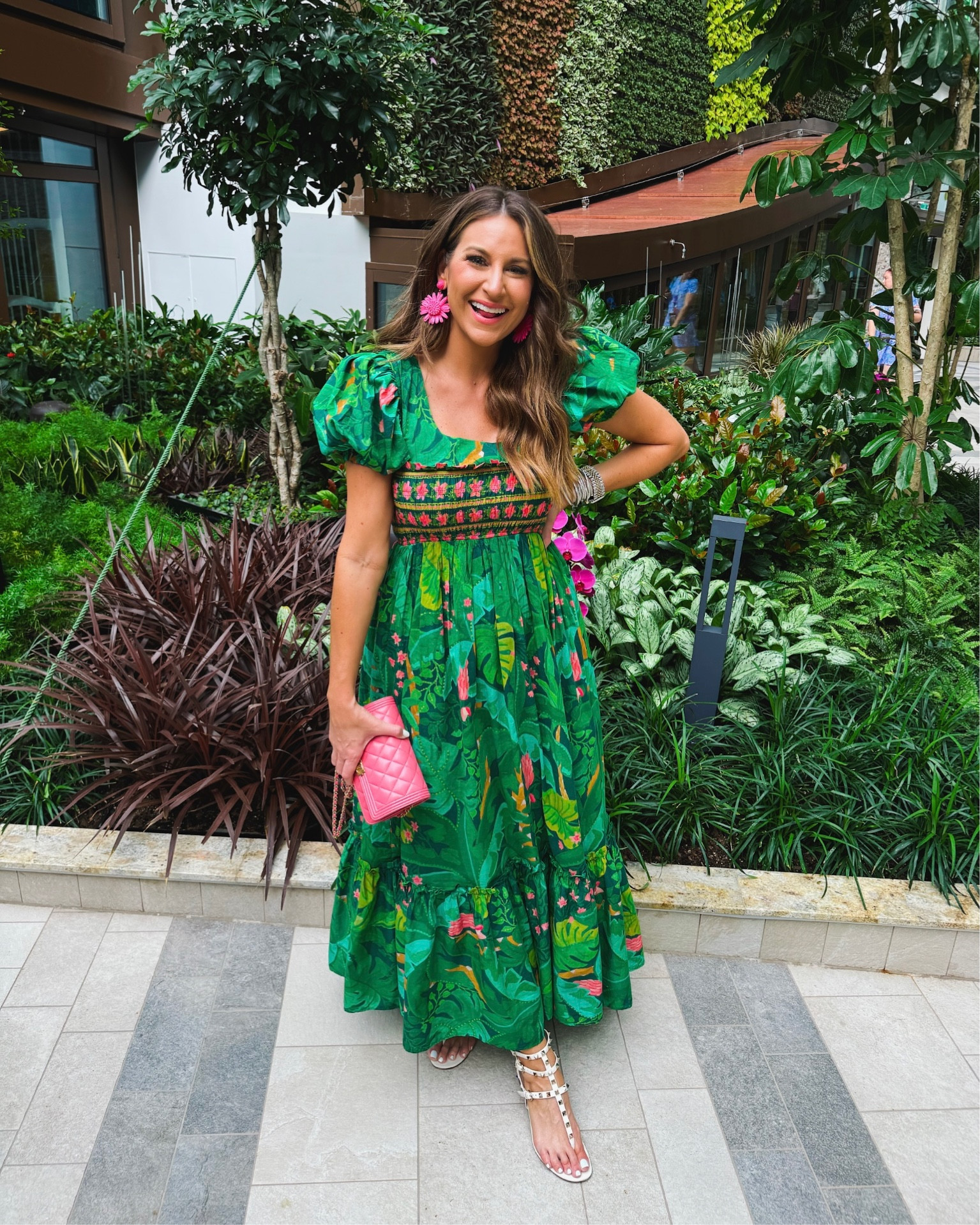 In a small farm Rio maxi from anthropologie and accessories for cruise/resort wear outfit - all fits TTS.

#LTKstyletip #LTKtravel #LTKSeasonal